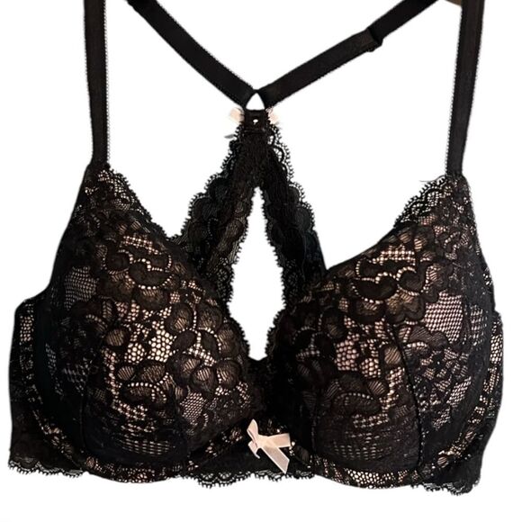 Victoria's Secret Other - Victoria’s Secret sexy black lace push-up lace bra Women’s 32D 32 D